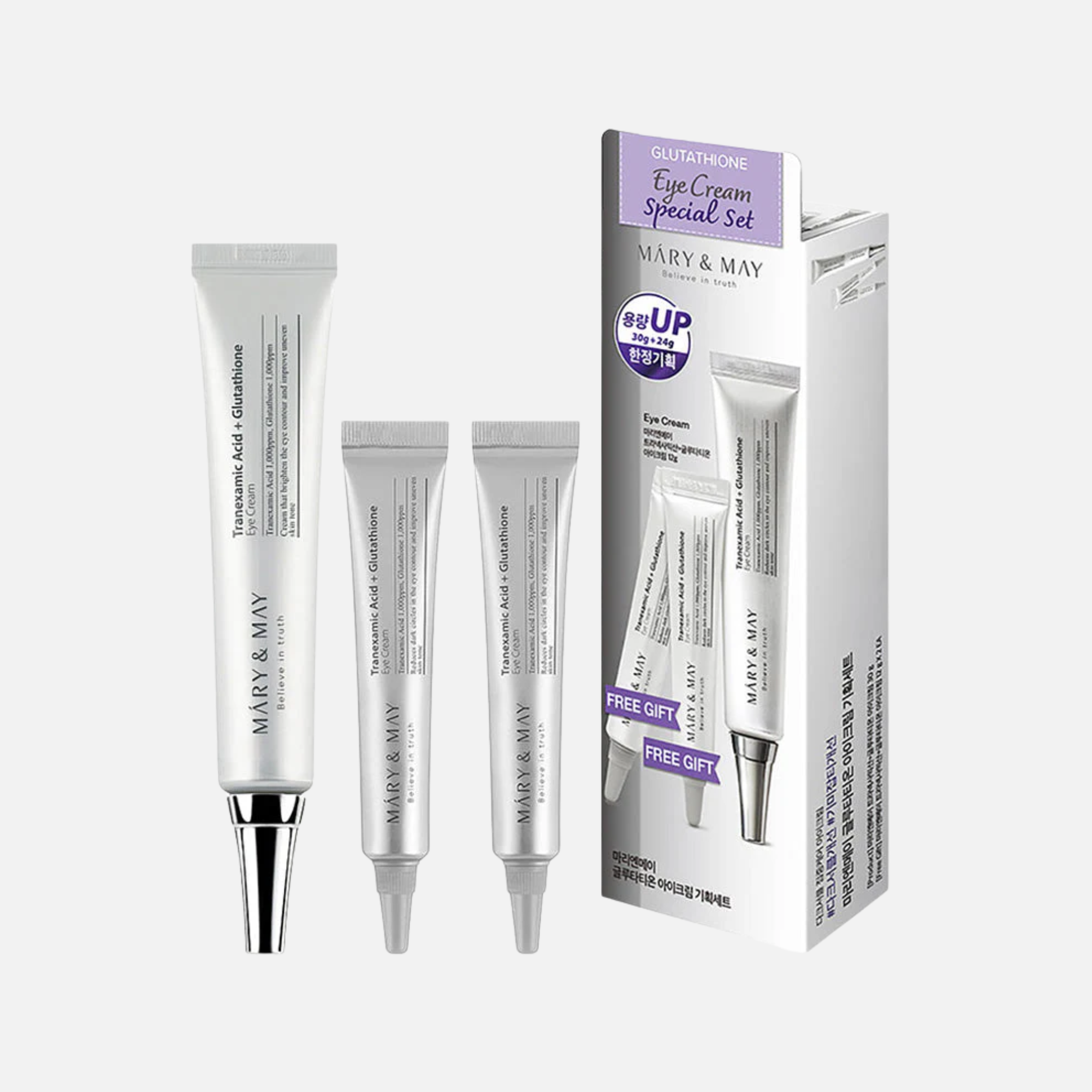 Mary&amp;May Tranexamic Acid + Glutathione Eye Cream Special Set – Produktansicht