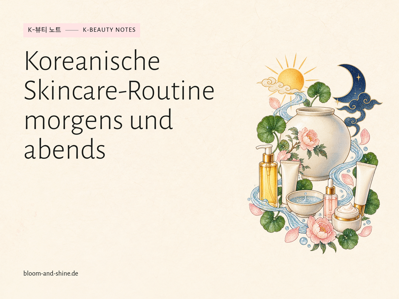 Koreanische Skincare-Routine morgens und abends