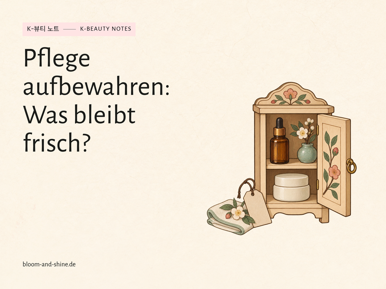 Pflege richtig aufbewahren: Badezimmer, Kühlschrank und Haltbarkeit