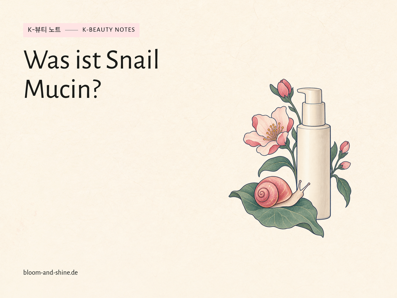 Schneckenschleim in der Hautpflege: Was ist Snail Mucin?