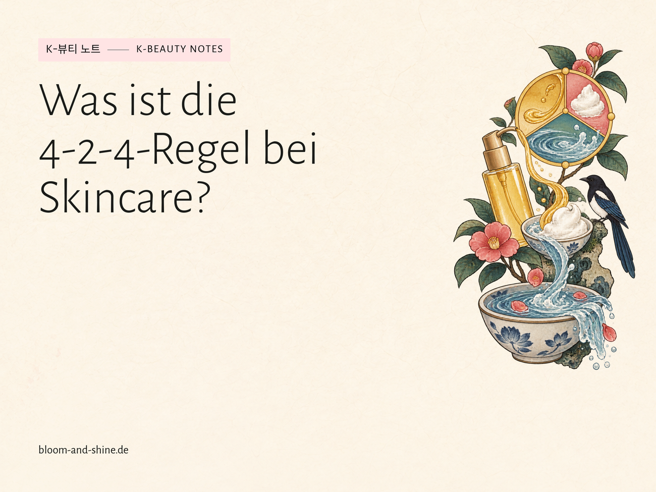 Was ist die 4-2-4-Regel bei Skincare?