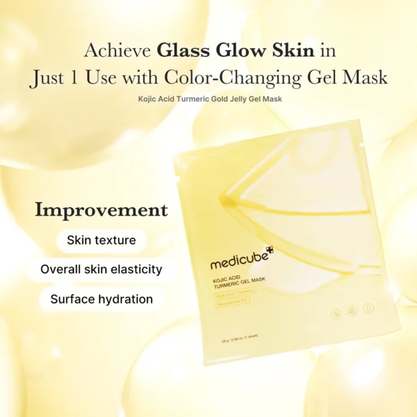 Medicube Kojic Acid Turmeric Brightening Gel Mask 4 Stück