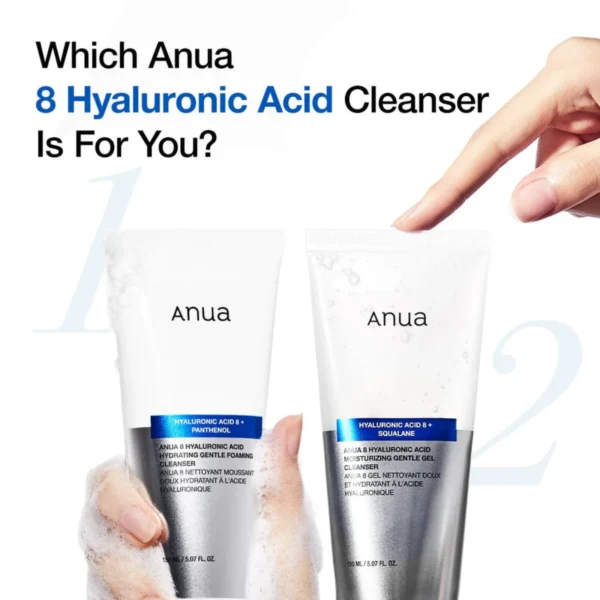 Anua 8 Hyaluronic Acid Moisturizing Gentle Gel Cleanser Anua 8 Hyaluronic Acid Moisturizing Gentle Gel Cleanser