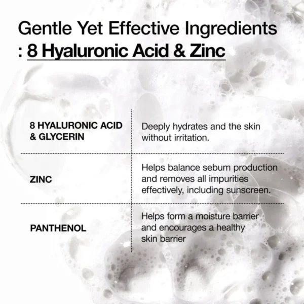 Anua 8 Hyaluronic Acid Hydrating Gentle Foaming Cleanser Anua 8 Hyaluronic Acid Hydrating Gentle Foaming Cleanser