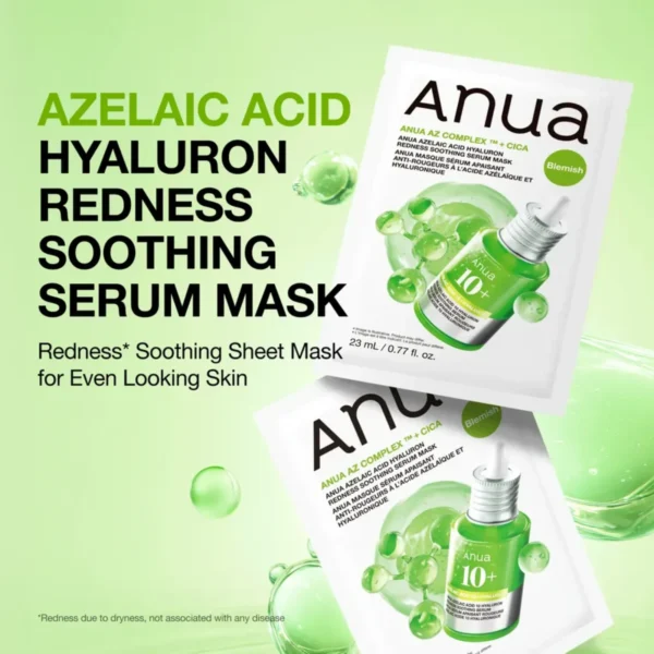 Anua Azelaic Acid Hyaluron Redness Soothing Serum Mask 1 Stück