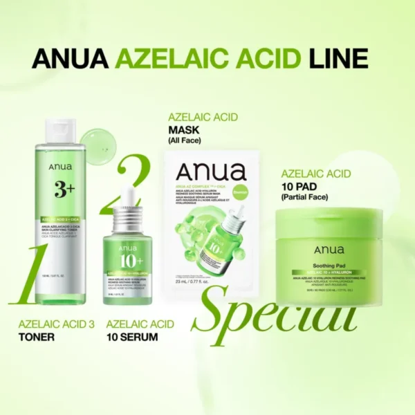 Anua Azelaic Acid Hyaluron Redness Soothing Serum Mask 1 Stück