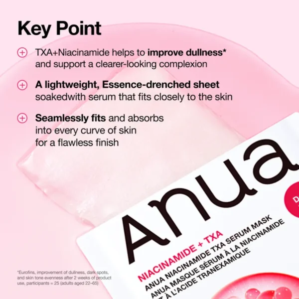 Anua Niacinamide TXA Serum Mask 1 Stück
