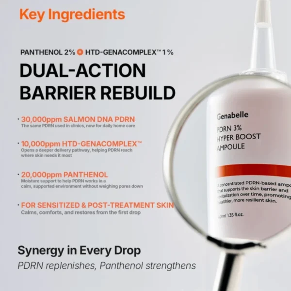 Genabelle PDRN 3% Hyper Boost Ampoule 40ml Genabelle PDRN 3% Hyper Boost Ampoule 40ml