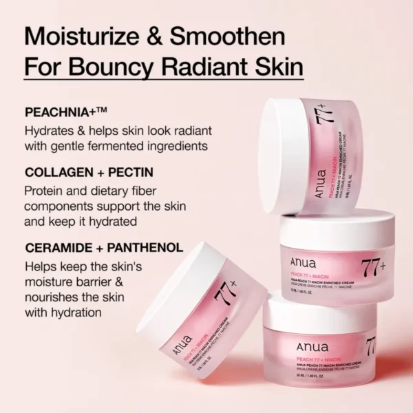 Anua Peach 77% Niacin Enriched Cream