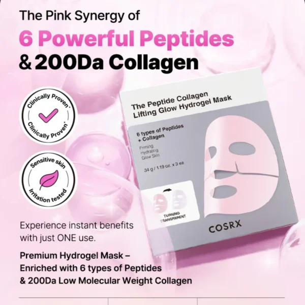 COSRX The Peptide Collagen Lifting Glow Hydrogel Mask COSRX The Peptide Collagen Lifting Glow Hydrogel Mask