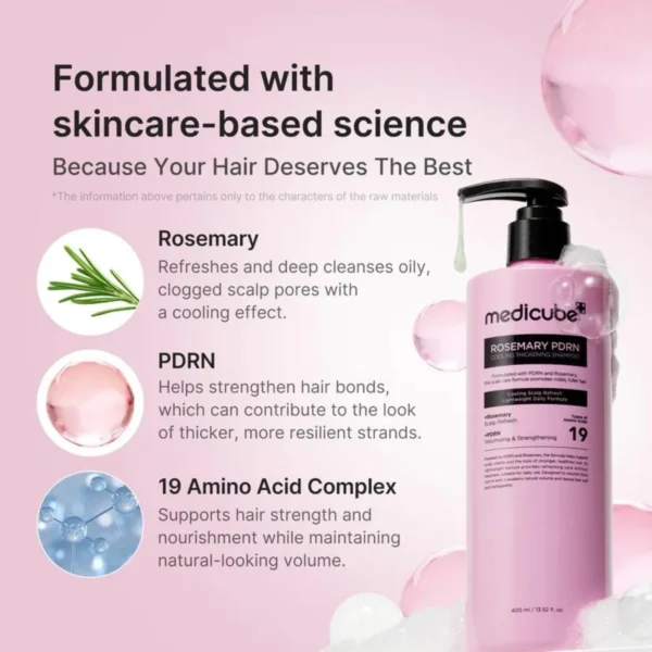 Medicube Rosemary PDRN Cooling Thickening Shampoo Medicube Rosemary PDRN Cooling Thickening Shampoo