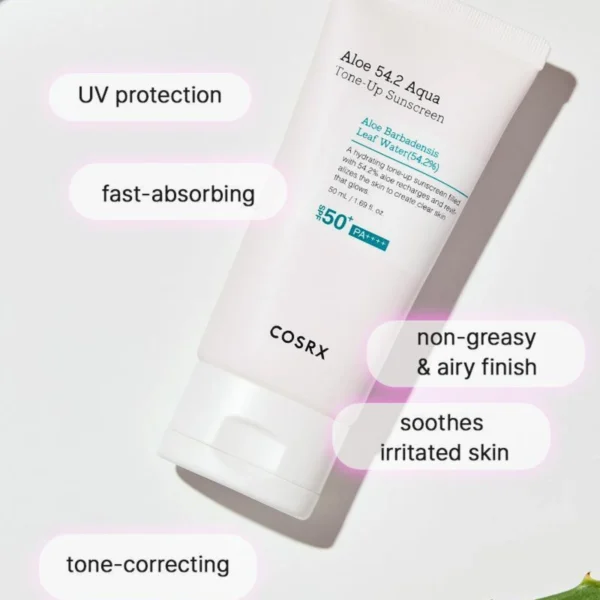 COSRX Aloe 54.2 Aqua Tone-up Sunscreen SPF 50+ PA++++