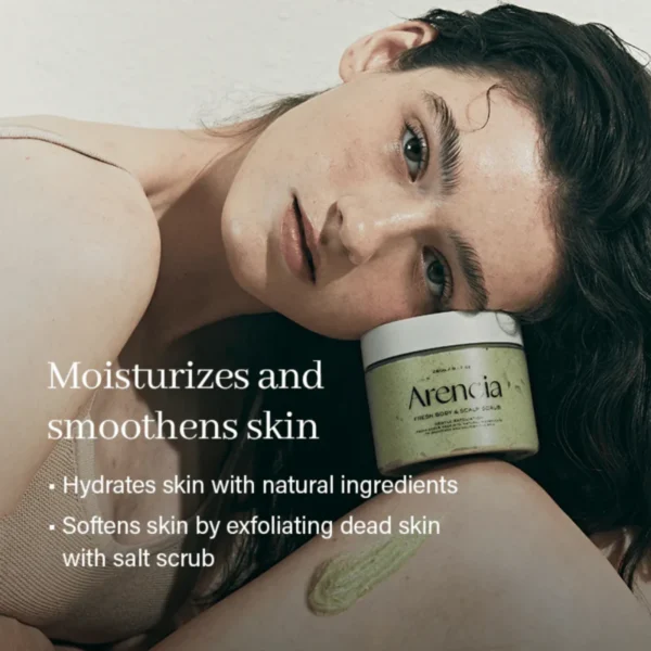 Arencia Fresh Cloud Body & Scalp Scrub Geranium & Primrose