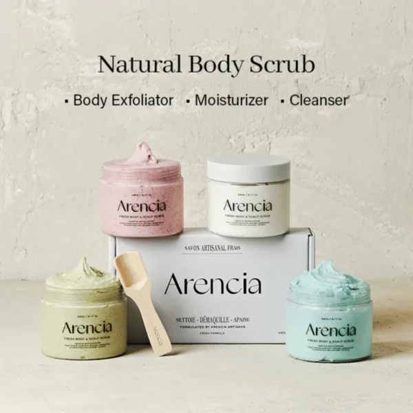 Arencia Fresh Cloud Body & Scalp Scrub Geranium & Primrose