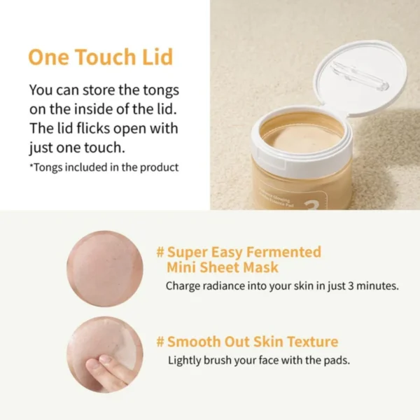 Numbuzin No.3 Radiance Glowing Jumbo Essence Pads