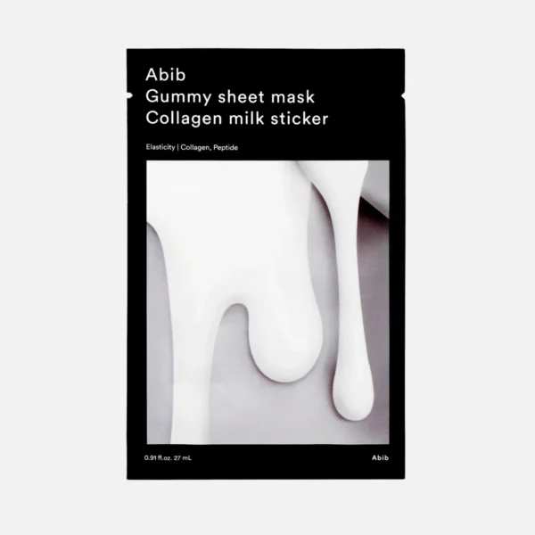 Abib Gummy sheet mask Collagen milk sticker
