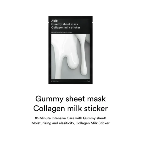 Abib Gummy sheet mask Collagen milk sticker Abib Gummy sheet mask Collagen milk sticker