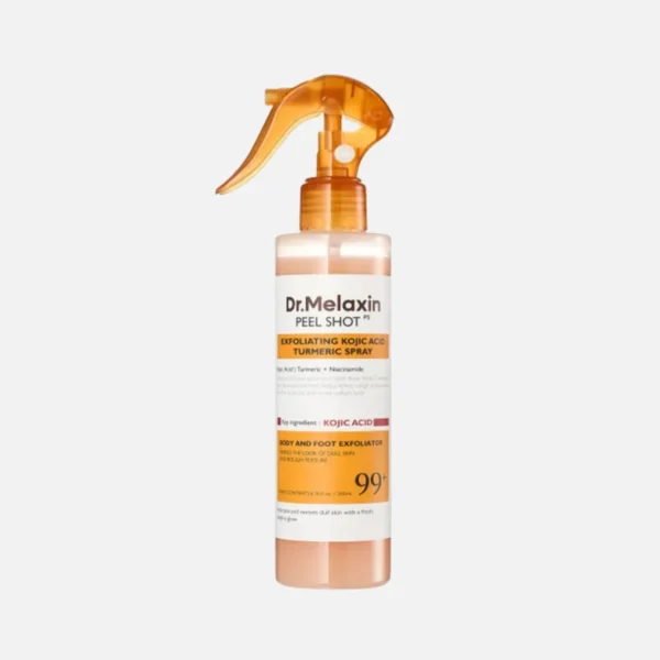 Dr. Melaxin Peel Shot Exfoliating Kojic Acid Turmeric Spray - Körperpeeling Spray 200ml Dr. Melaxin Peel Shot Exfoliating Kojic Acid Turmeric Spray - Körperpeeling Spray 200ml