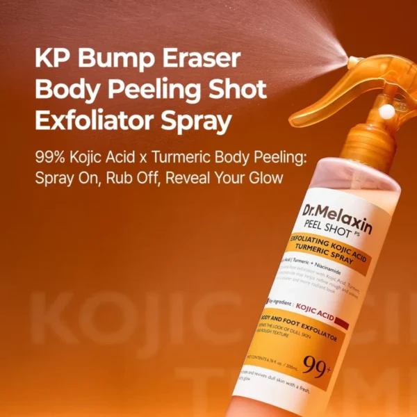 Dr. Melaxin Peel Shot Exfoliating Kojic Acid Turmeric Spray - Körperpeeling Spray 200ml Dr. Melaxin Peel Shot Exfoliating Kojic Acid Turmeric Spray - Körperpeeling Spray 200ml