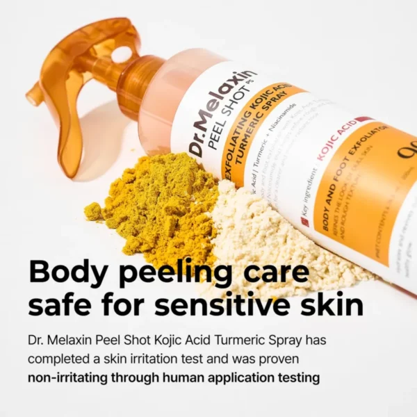 Dr. Melaxin Peel Shot Exfoliating Kojic Acid Turmeric Spray - Körperpeeling Spray 200ml Dr. Melaxin Peel Shot Exfoliating Kojic Acid Turmeric Spray - Körperpeeling Spray 200ml
