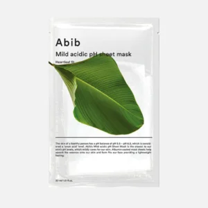 Abib Mild acidic pH sheet mask Heartleaf fit