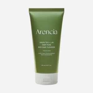 Arencia Green Tea + LHA Deep Pore Rice Cake Cleanser
