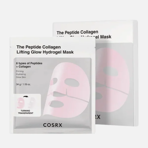 COSRX The Peptide Collagen Lifting Glow Hydrogel Mask Pack 3 Stück