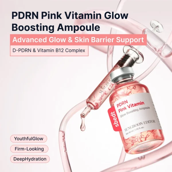 Sungboon Editor PDRN Pink Vitamin Glow Boosting Ampoule 40ml Sungboon Editor PDRN Pink Vitamin Glow Boosting Ampoule 40ml