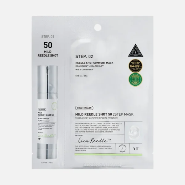 VT Cosmetics Mild Reedle Shot 50 2-Step Mask