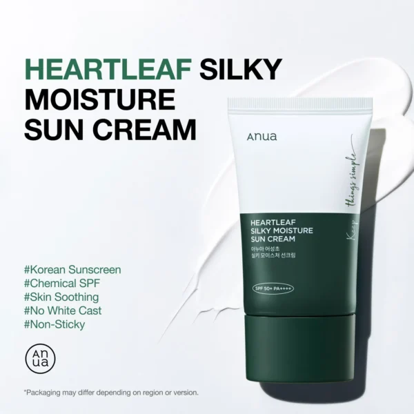 Anua Heartleaf Silky Moisture Sunscreen 50ml Anua Heartleaf Silky Moisture Sunscreen 50ml